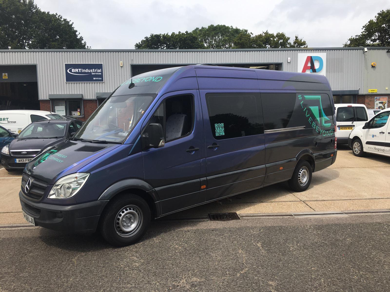 Mercedes Sprinter Camper - Full wrap complete with branding