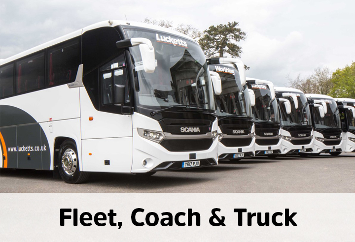 Fleet, Coach, Truck vehicles