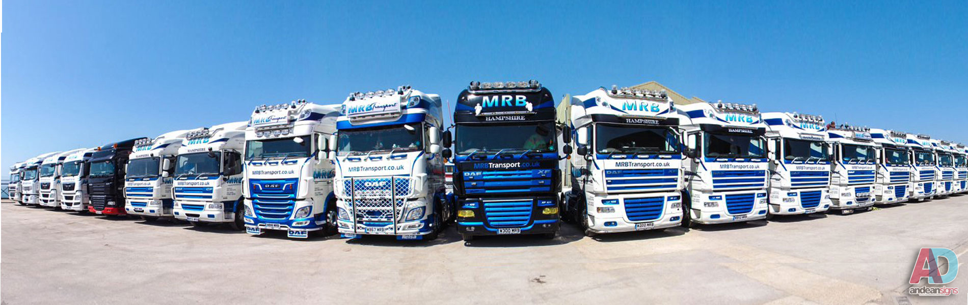 Mrb Transport Fleet with vinyl cut lettering and digitally printed graphics