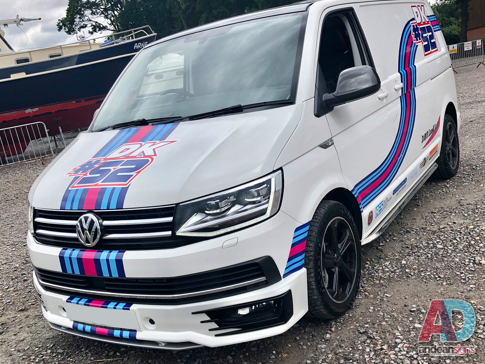 Volkswagen Transporter with a digitally printed motocross livery