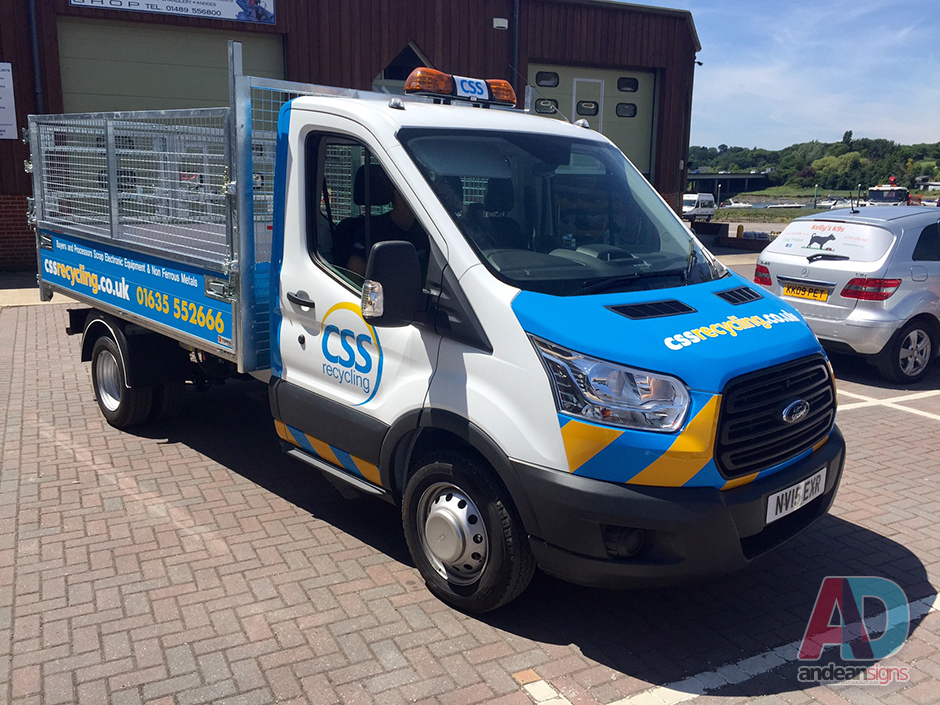 CSS Recycling - Ford Dropside Vehicle wrap