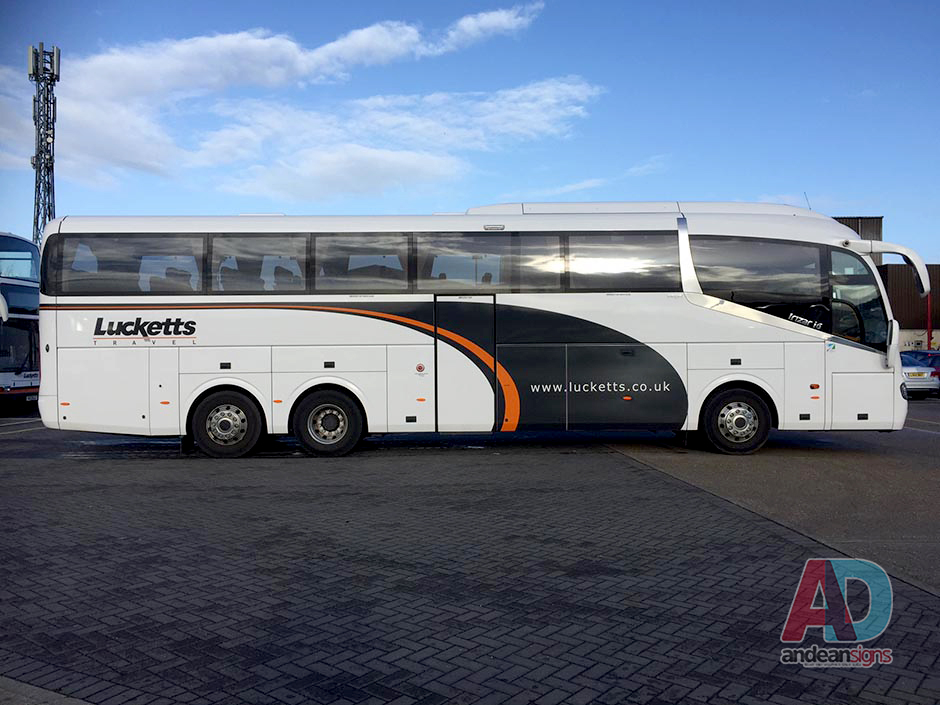 Lucketts Coaches - Scania -  vehicle graphics