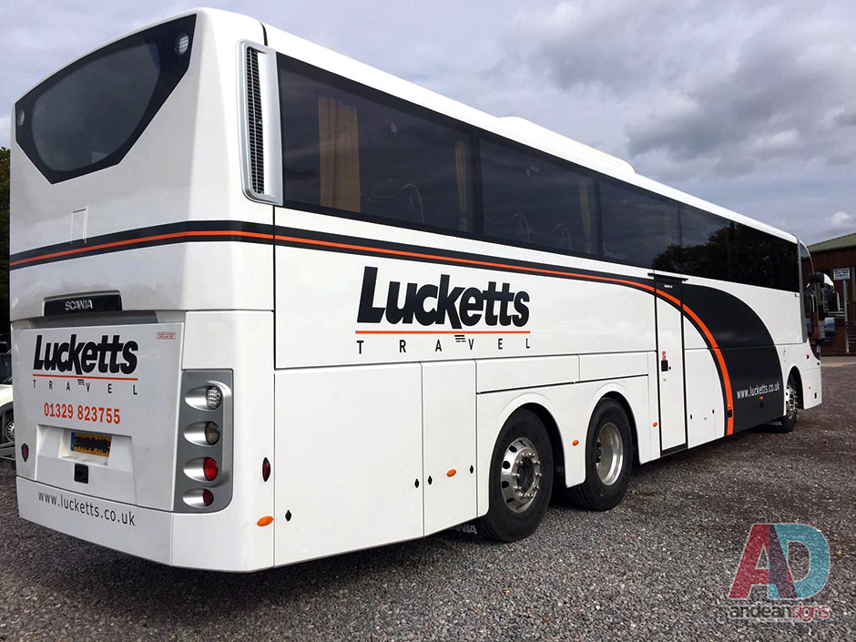 Lucketts Coaches - Scania -  vehicle graphics